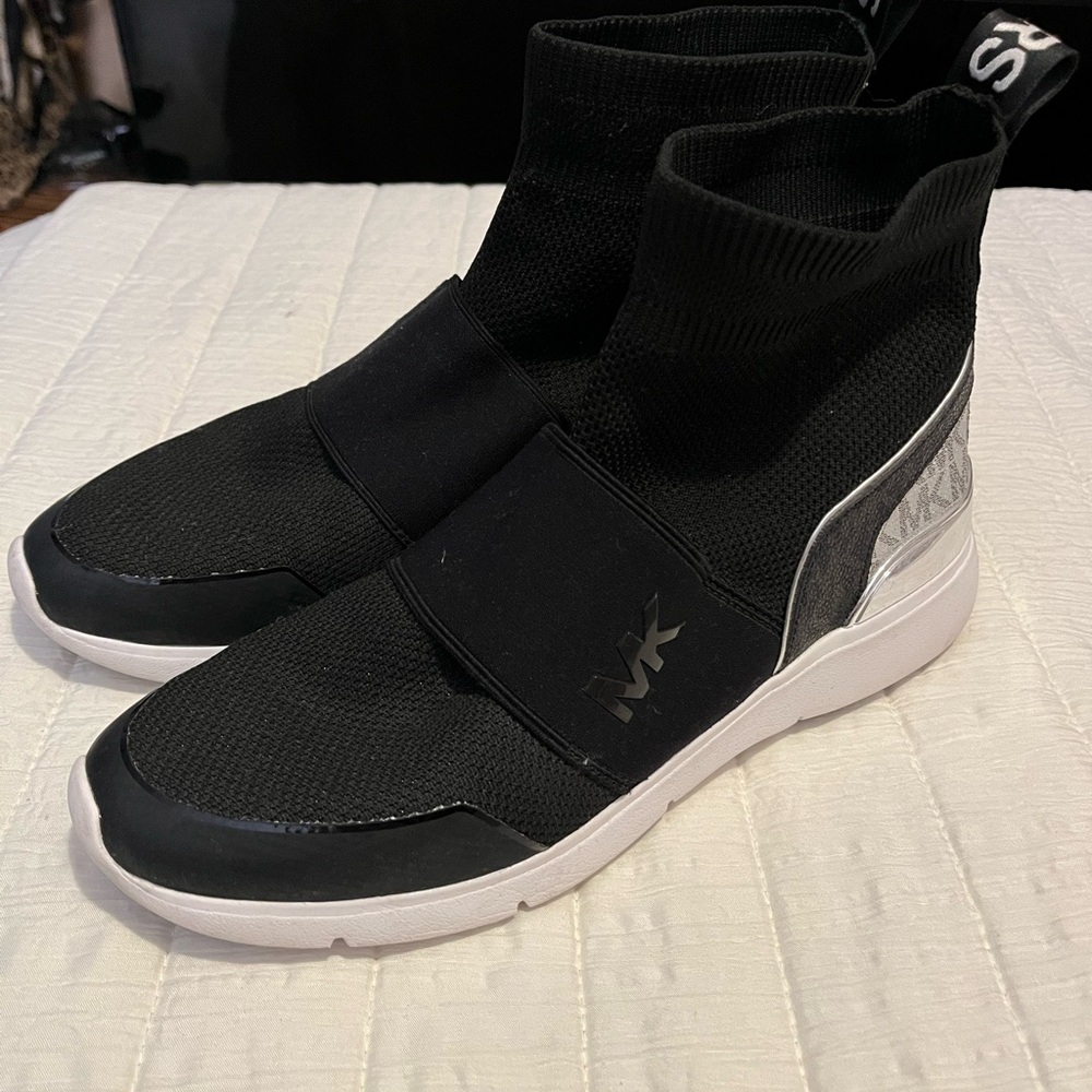 Michael Kors Black and Gray Womens Sneakers
